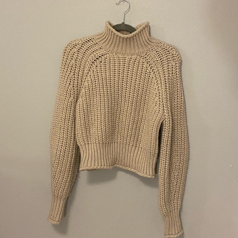 H&M Tan Turtleneck Sweater